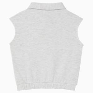 Brighter Days Pack French Terry Little Kids' Sleeveless Tee, WHITE HEATHER