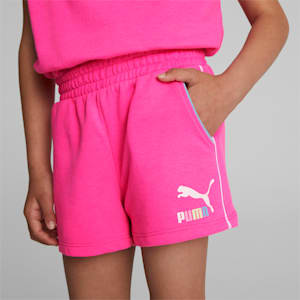 Puma shorts kids gold best sale