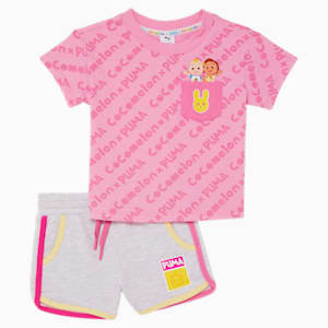 PUMA x COCOMELON Infant Two-Piece Set , CECE PINK