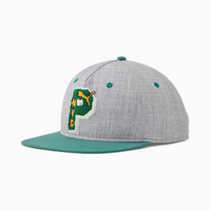 PUMA NYC Bruckner Cap, GREY/GREEN, extralarge