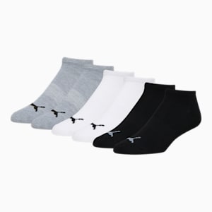 Men's Half-Terry Low Cut Socks (6 Pack), GREY / BLACK, extralarge