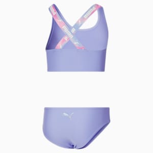 Two-Piece Crossback Big Kids' Swimsuit Set, INTENSE LAVENDER, extralarge