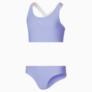 Two-Piece Crossback Big Kids' Swimsuit Set, INTENSE LAVENDER, extralarge