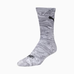 PUMA x LAMELO BALL Men's Crew Length Socks (1 Pair), MEDIUM GREY, extralarge