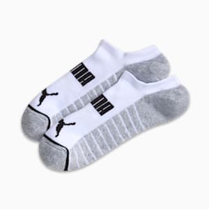 Men's Terry Low Cut Socks (3 Pairs), WHITE / BLACK, extralarge