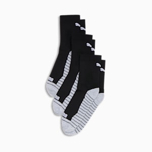 Men's Half-Terry Crew Socks (3 Pairs), BLACK COMBO, extralarge
