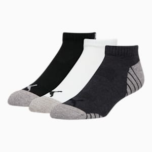 Men's Half-Terry Low Cut Socks (3 Pack), WHITE / MULTI, extralarge