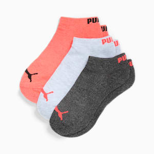 Women's Half-Terry Low Cut Socks (3 Pairs), CORAL, extralarge