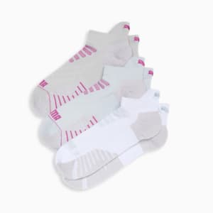 Women's Half-Terry Low Cut Socks (3 Pairs), PURPLE PINK, extralarge