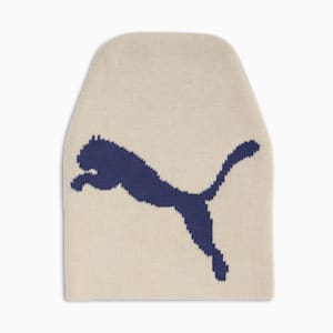 Long Knit Beanie, CREAM/BLUE, extralarge