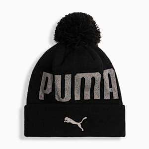 Bonnet PUMA Pom Pom Enfant, BLACK/GREY, extralarge