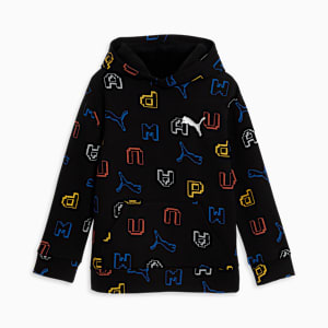 Game On Pack AOP Big Kids' Pullover, PUMA BLACK, extralarge