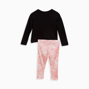 Set de dos piezas diseño de mármol Toddlers', PUMA BLACK, extralarge