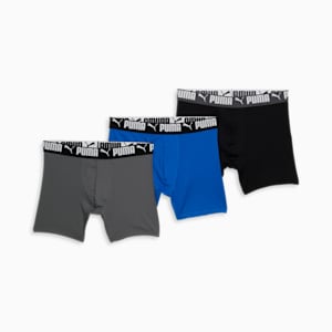 Men's Athletic Boxer Briefs (3 Pack), BRIGHT BLUE, extralarge