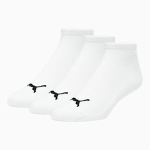Men's Half-Terry Low Cut Socks (3 Pairs), WHITE TRADITIONAL, extralarge