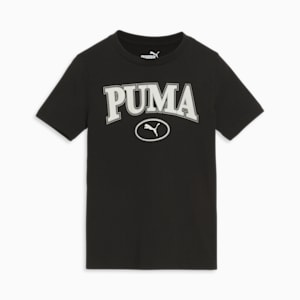 PUMA Academy Little Kids' Short Sleeve Tee, PUMA BLACK, extralarge