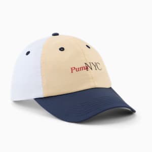 Gorra para mujer PUMA NYC Running Laps, CREAM/BLUE, extralarge