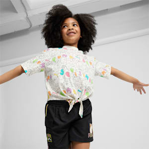 Camiseta AOP de PUMA x SQUISHMALLOWS para niños pequeños, WARM WHITE, extralarge
