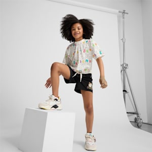 PUMA x SQUISHMALLOWS Little Kids' AOP Tee, WARM WHITE, extralarge