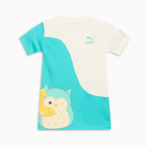 PUMA x SQUISHMALLOWS Toddlers' Color Block T-Shirt Dress, WARM WHITE, extralarge