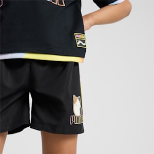 PUMA x SQUISHMALLOWS Big Kids' Cam Cargo Shorts, PUMA BLACK, extralarge