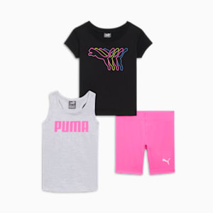 3-Piece Cool Logo Toddlers' Set, PUMA BLACK, extralarge