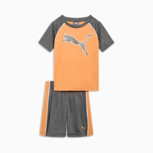 PUMA Logo Two-Piece Toddlers' Set, CLEMENTINE, extralarge