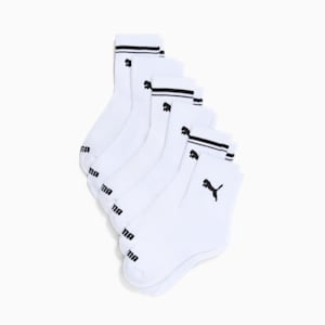Chaussettes mi-tissu bouclette Femme (3 paires), WHITE / BLACK, extralarge