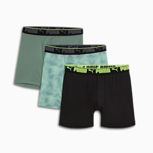 Men's Sportstyle Boxer Briefs (3 Pack), GREEN / BLACK, extralarge