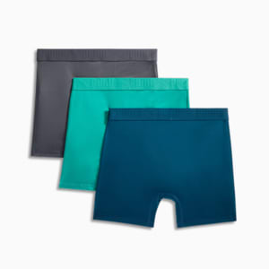 Bóxers ultra suaves para hombre (paquete de 3), GREEN / BLUE, extralarge