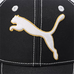 ウィメンズ ゴルフツアー ラウンド キャップ, PUMA BLACK-BRIGHT WHITE