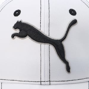ウィメンズ ゴルフツアー ラウンド キャップ, Bright White-Puma Black