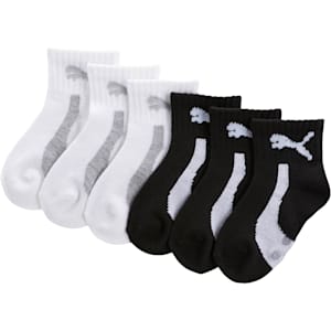 PUMA Paquete de 6 calcetines de corte bajo para niños, Blanco/Multi, 5-6.5  : : Ropa, Zapatos y Accesorios