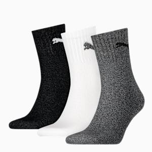 Short Crew Socks Unisex (3-Pack), grey/white/black, extralarge-GBR