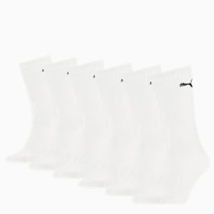 PUMA Unisex Sport Crew Socks 6 pack, white