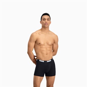 PUMA Basic Men's Boxers 2 Pack, white / black