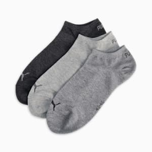 ユニセックス PUMA ユニセックス スニーカー ソックス 3足セット, anthraci/l mel grey/m mel grey, extralarge-JPN
