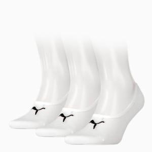 PUMA Unisex Footie 3 Pack, white