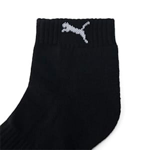 ユニセックス プーマ クォーター クッション ソックス 靴下 3枚組, black