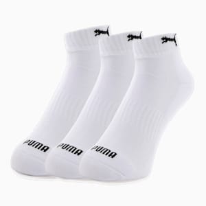 ユニセックス PUMA クォーター クッション ソックス 3足セット, white, extralarge-JPN