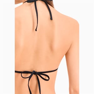 PUMA Swim Women's Triangle Bikini Top, black