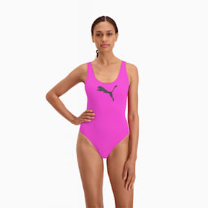 PUMA Swim Women's 1 Piece Swimsuit, orchid pink