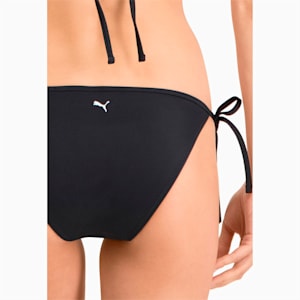 PUMA Swim Women's Bikini Bottoms Side Tie, black