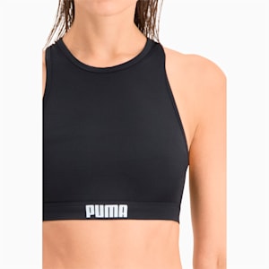 PUMA Swim Women's Racerback Top, black