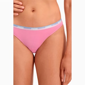PUMA Women's Bikini Underwear 2 Pack, Pink Icing