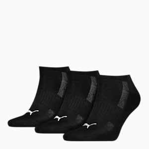 PUMA Unisex Cushioned Sneaker Trainer Socks 3 Pack, black