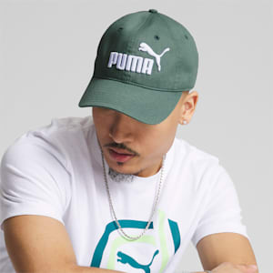 PUMA #1 Relaxed Fit Adjustable Hat, OLIVE/WHITE, extralarge
