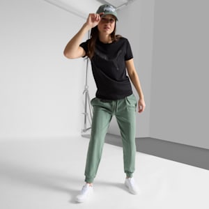 PUMA #1 Relaxed Fit Adjustable Hat, WHITE/GREEN, extralarge
