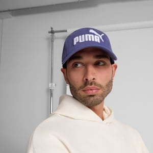 PUMA #1 Relaxed Fit Adjustable Hat, WHITE/BLUE, extralarge
