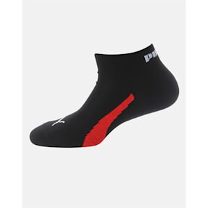 PUMA Unisex Quarter Socks Pack of 3, Black/White/Red